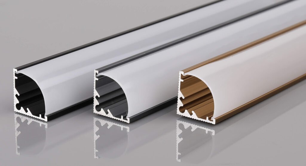 45 degree corner led profile v shape aluminum extrusion for cabinets 1616mm