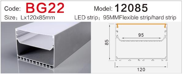 bg 22 double layer up and down led pendant profile