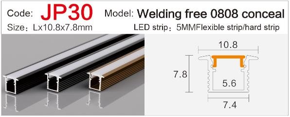 jp 30 ultra slim cabinet led profile surface mount