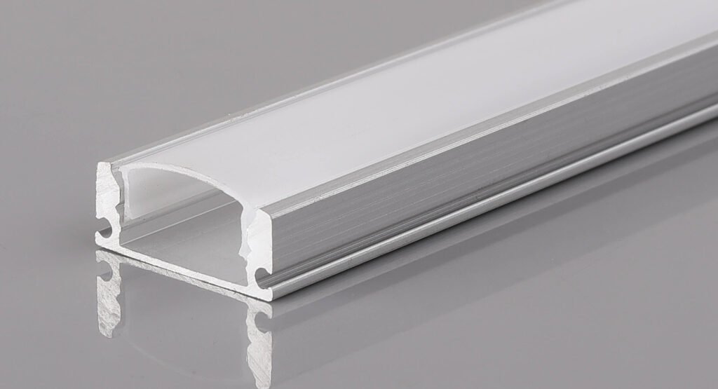 surface led aluminum profile 17x07mm flush mount channel for drywall