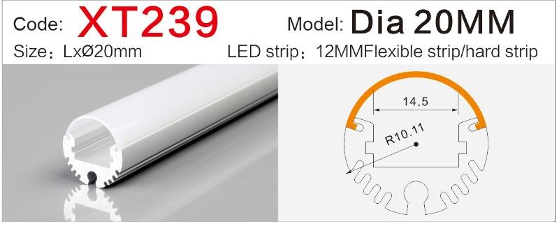 xt 239 three sided illuminated pendant led profile