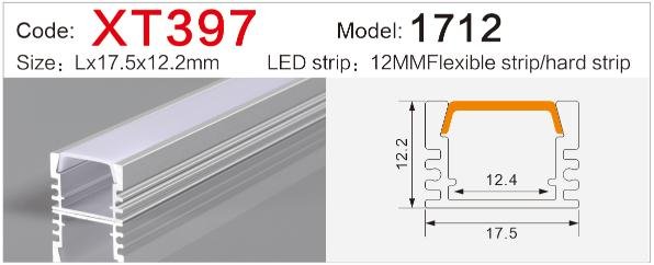 xt 397 ultra thin surface mount aluminum led track 12mm