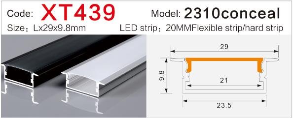 xt 439 trimless recessed led profile for invisible lighting