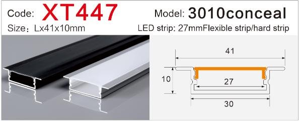 xt 447 trimless recessed led profile for invisible lighting