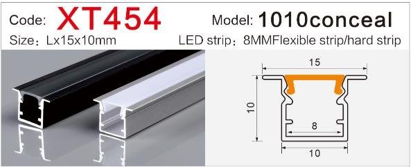 xt 454 trimless recessed led profile for invisible lighting