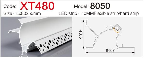 xt 480 trimless plaster in led profile for drywall