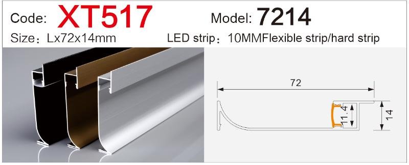 xt 517 led skirting profile external corner connector