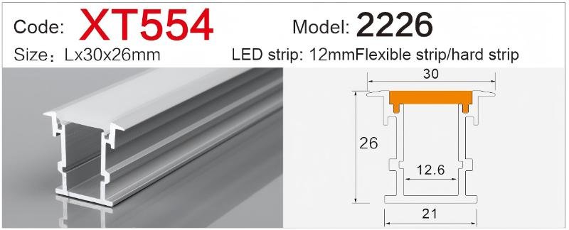 xt 554 inground led profile aluminum mounting sleeve