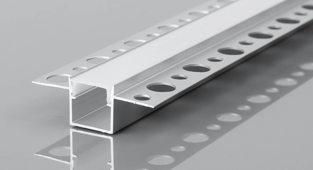 trimless plaster in led profile invisible lighting