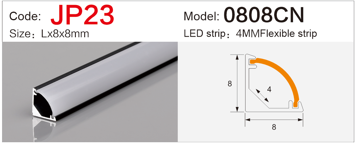 internal corner led channel 90 degree lighting