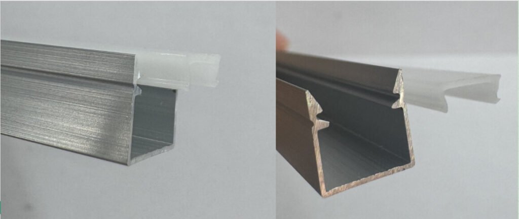 wrprofiles led profile slide in diffuser installation